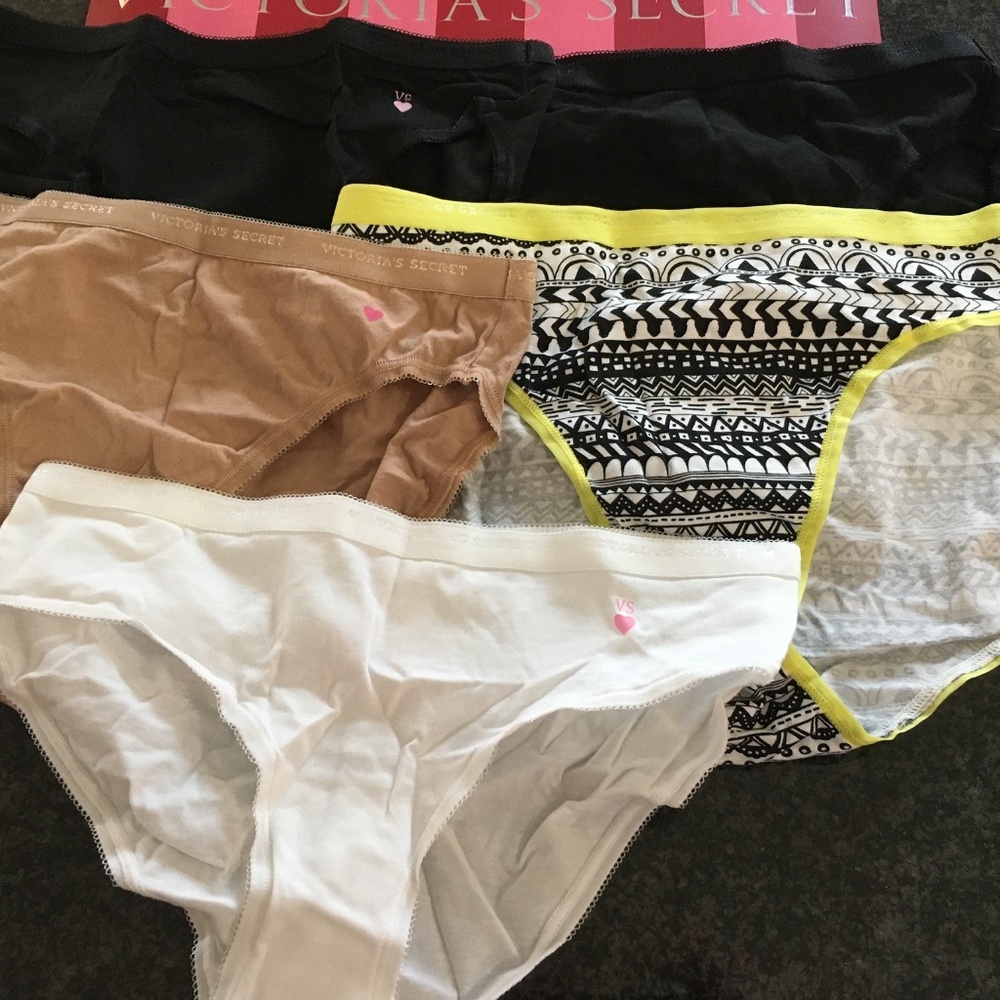 5 Victoria’s Secret Cotton Panties High Leg Briefs